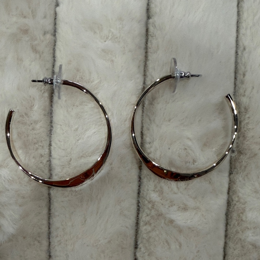 Elegant Silver Hoop Earrings